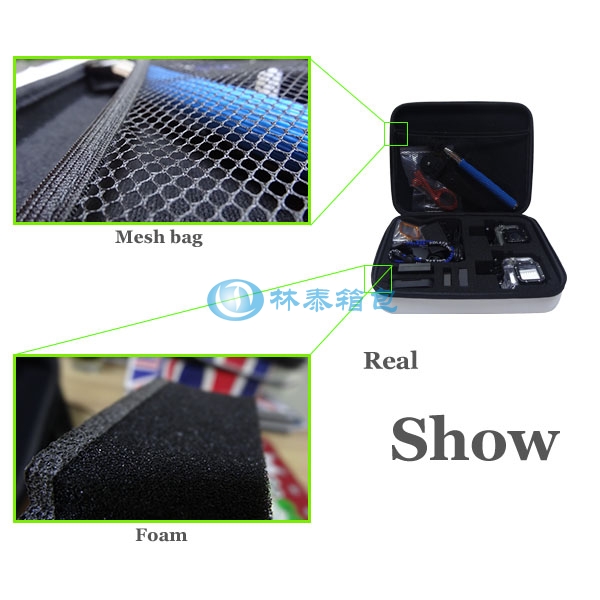 （非標準大號）銀色 EVA相機包內部材料細節(jié)