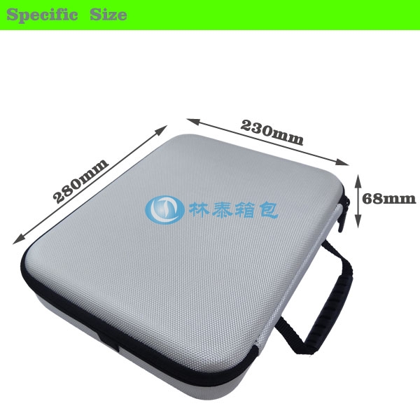 （非標準大號）銀色 EVA相機包尺寸圖